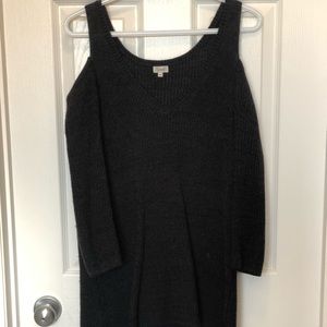 Cold shoulder sweater